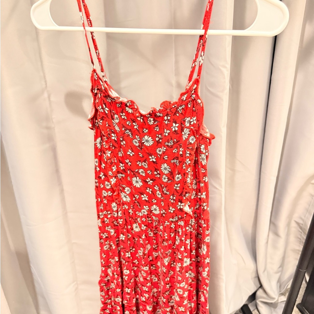Floral Red Sundress